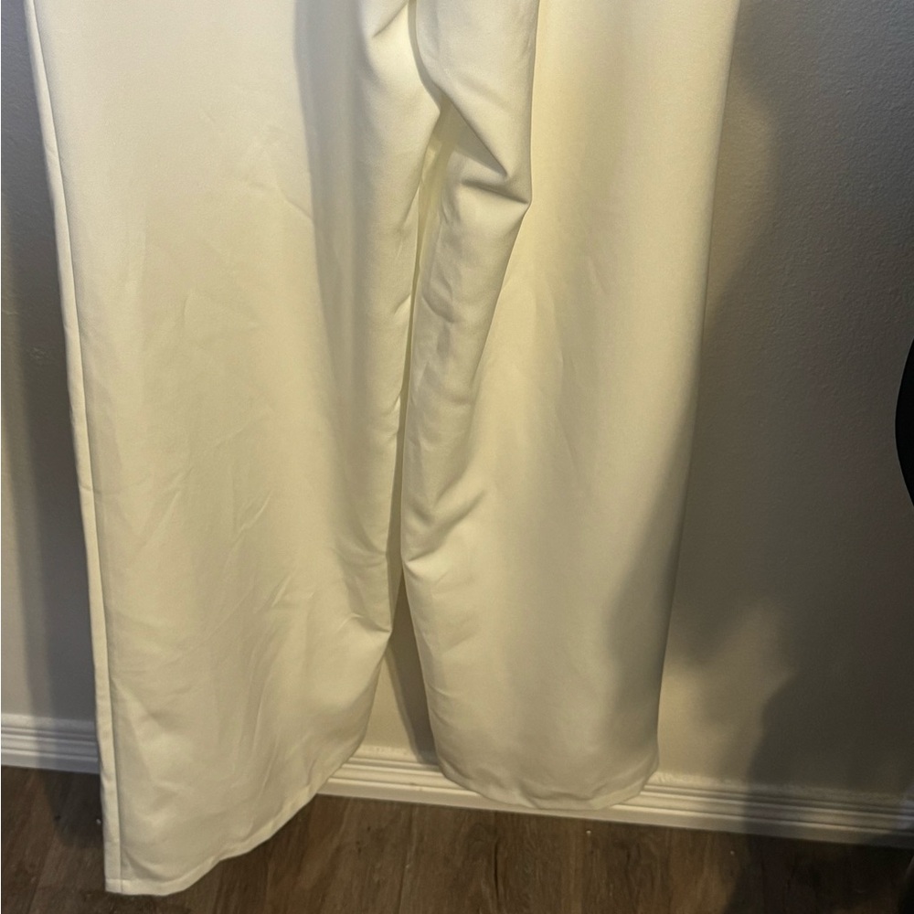 NWT Women’s Mora Fashion Formal White Jumpsuit size Large - Picture 9 of 14